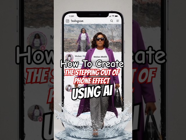 How to Create the Stepping Out of the Screen Effect using AI.