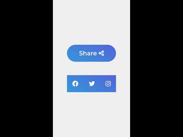 Animated Share Button Using Only HTML & CSS