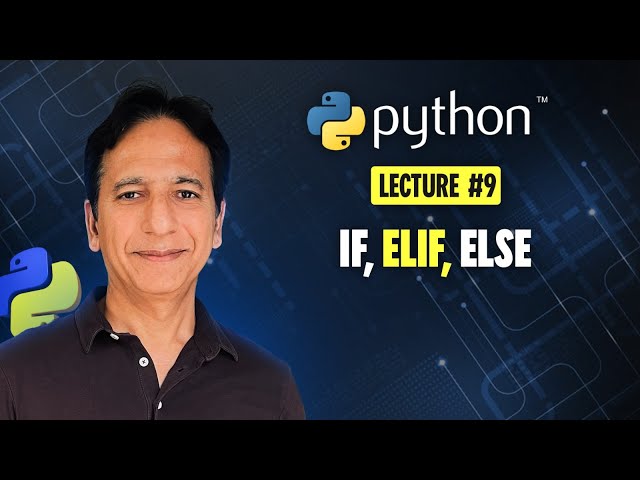Python - Lecture 09 - if elif else