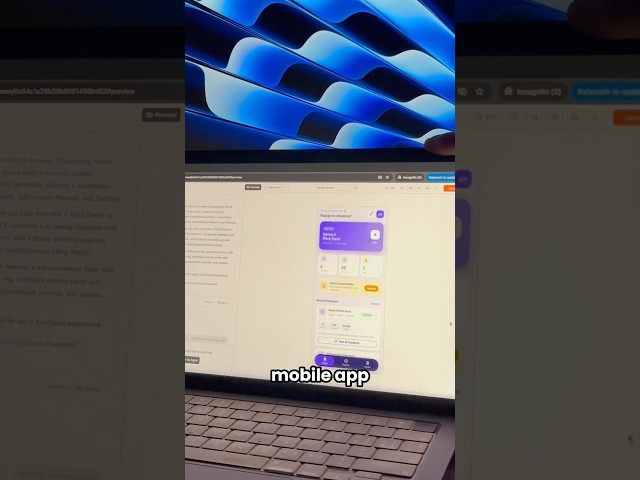 😲 I built a real mobile app #aitools #presentation #tutorial #nocode #pitchdeck