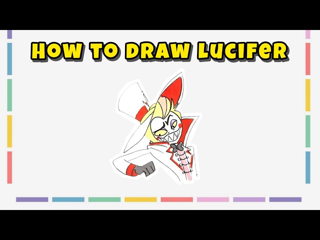 How to Draw Lucifer Morningstar from Hazbin Hotel – Easy Guide