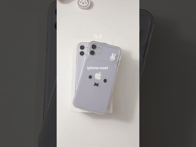 quiet iphone reset w/ me ִֶָ. ..𓂃 ࣪ ִֶָ🪽་༘࿐ #iphone11 #miffy #quietlife #minivlogs  #cozygirl