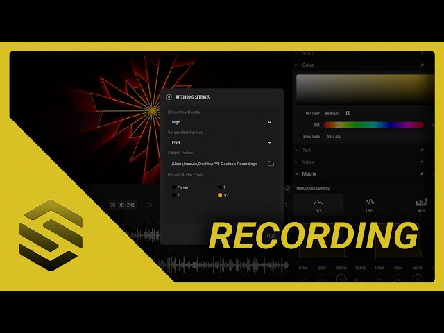 VS 2 Tutorial - Recording