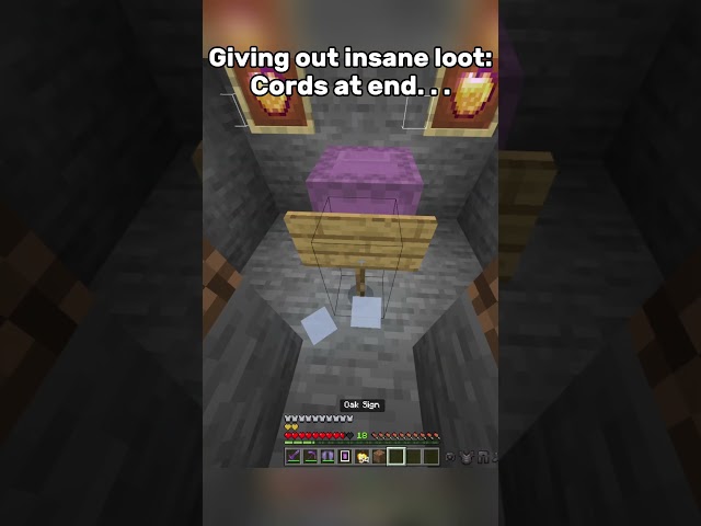 Day 6 of giving out free loot(realm code in description)#minecraft #gaming #funny