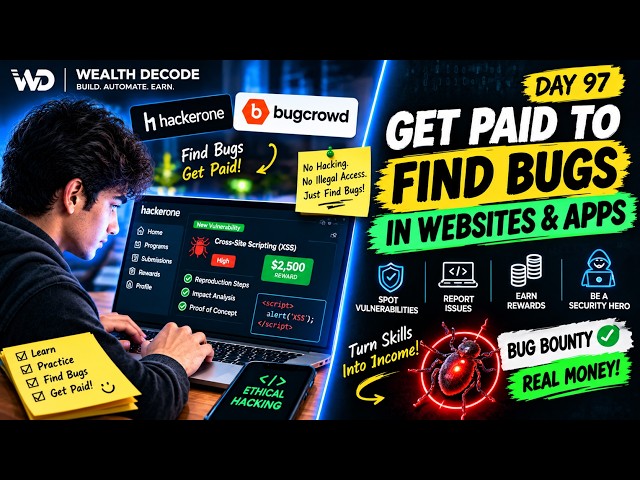 Day 97: Get Paid to Find Bugs in Websites & Apps (Bug Bounty)