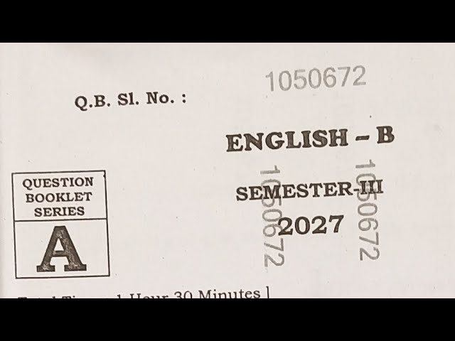 Class 12 English Exam Paper 2027 | Full Answer Solved | HS 3rd Semester English Answer | WBCHSE