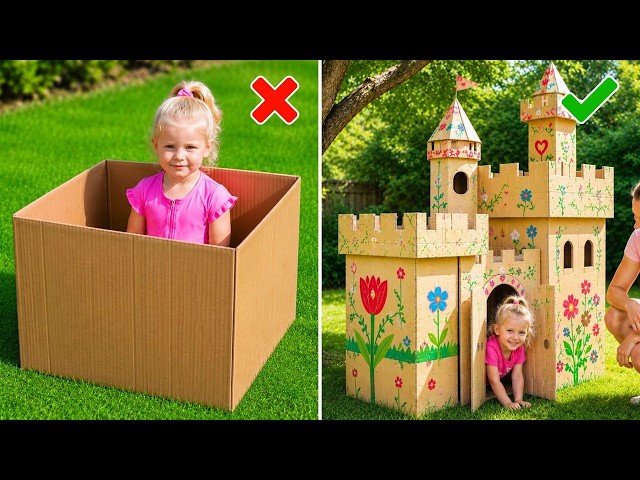 📦 DIY CARDBOARD BACKYARD IDEAS YOUR FAMILY WILL LOVE! 🤯🔥