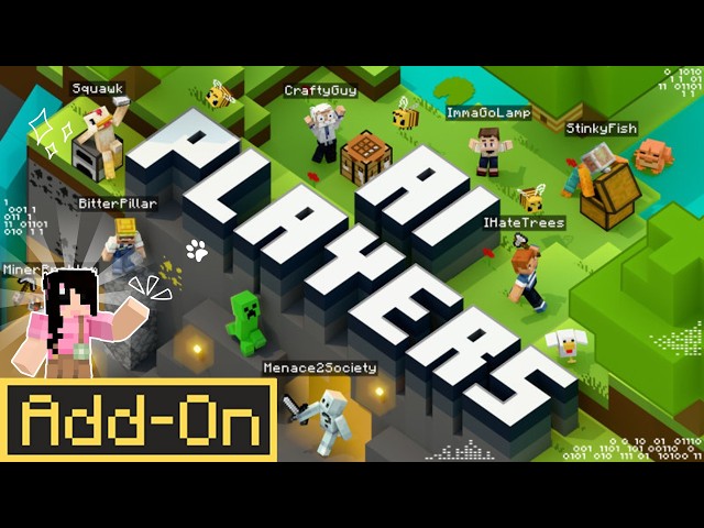 🤖 Never Be Lonely Again!? | AI Players Add-On Showcase | Minecraft Bedrock