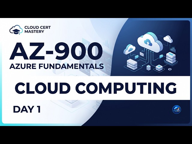 AZ-900 Azure Fundamentals: What Is Cloud Computing? | Day-1