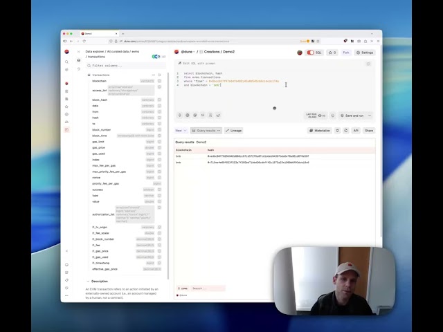 Dune Query Optimization