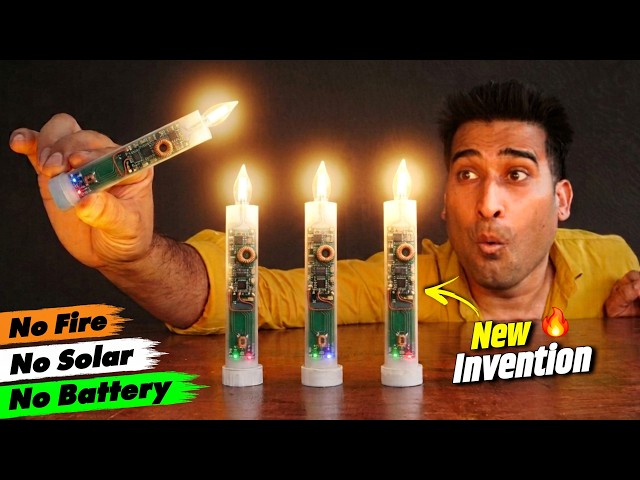 ये Candle बिना आग ओर बिजली के चलेगी 😳 How To Make Magical Candle At Home?