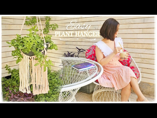 Easy DIY Macrame Plant Hanger | Boho Home Decor