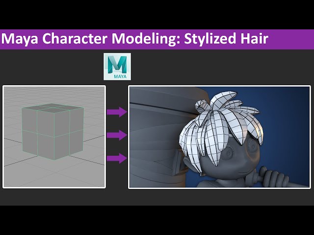 Maya Modeling Tutorial: Stylized Hair