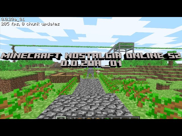 Minecraft Nostalgia Online S2 Ep4: We upgraded to 0.0.20a_01!