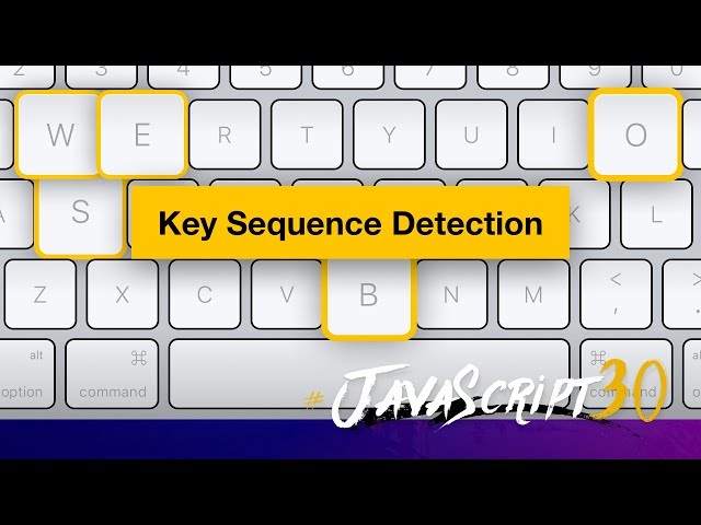 JavaScript KONAMI CODE! #JavaScript30 12/30