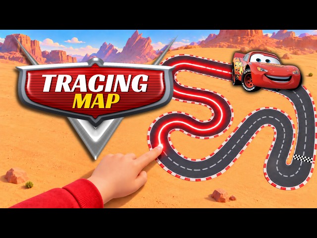 🏁 CARS Music Tracing Map| ⚡McQueen • 🏜️ Brain Break •  20TH ANNIVERSARY