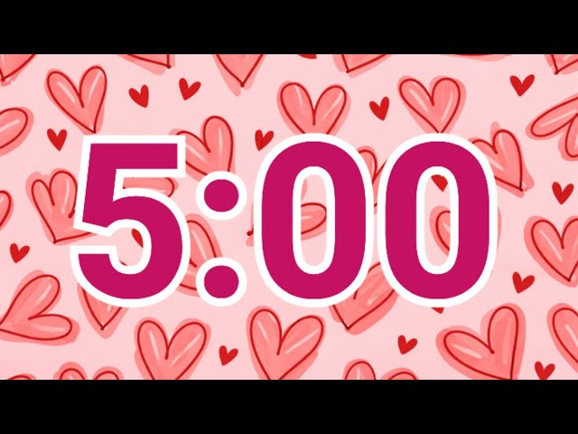 5-Minute Valentine Heart Timer | Soft & Relaxing