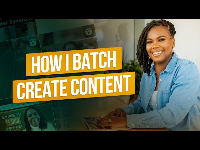 How I Batch Create Content