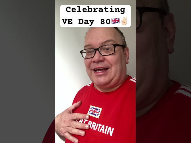 Celebrating VE Day 80 #victory #wwii #veday #youtubeshorts #uk
