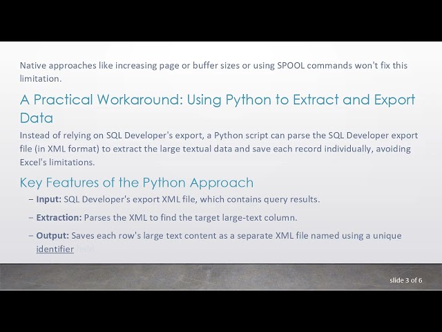 How to Export Large Text Columns from Oracle SQL Developer Without Losing Data