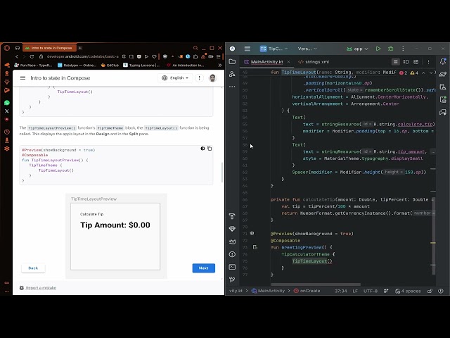 Learn Android Development in 2 Hours – Build a Tip Calculator App from Scratch