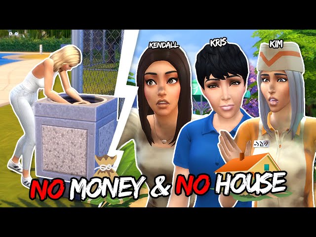 The Kardashians Dig Through the Trash to Survive (Pt. 4) | Sims 4 Rags to Riches Challenge Gameplay