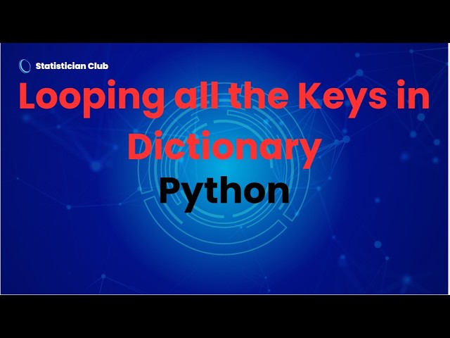 Looping all Keys in a Dictionary| Dictionary in python| python