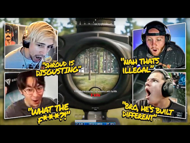 10 MINUTES OF STREAMERS SHOCKED BY SHROUDS INSANE MOMENTS