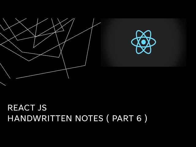 React JS Interview questions (handwritten notes part 6)