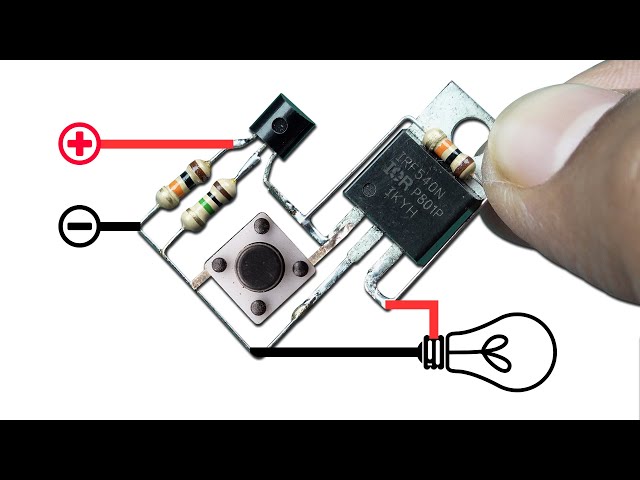 How to Make a Push Button On-Off Circuit || DIY Electronics