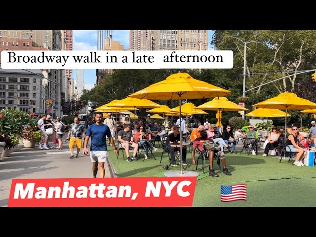 NYC Walk Broadway to 5th Ave walk in the late afternoon, Manhattan, New York, America 🇺🇸