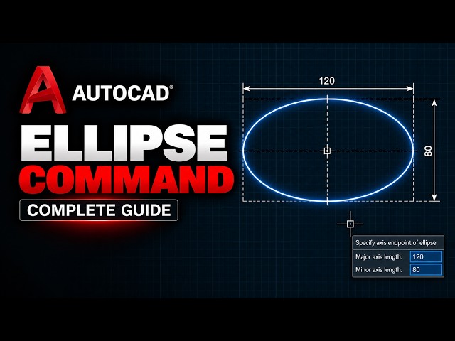 How to Use the ELLIPSE Command in AutoCAD | AutoCAD Basics