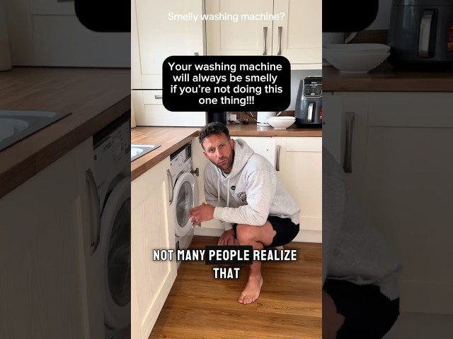 Smelly washing machine? You must do this one thing.#diy #tutorial
