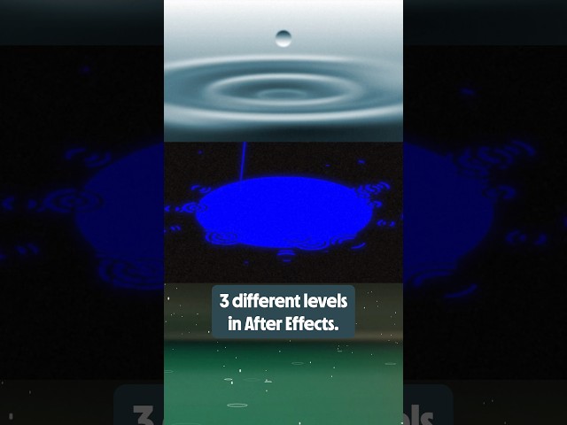3 Levels of Rain Animation #aftereffects #motiongraphics #animation