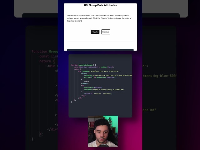 🎨 Tailwind Trick: Group Data Attributes #tailwindcss #react #tech