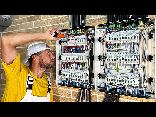Oddly Satisfying Electric Wires Installation | Dream House DIY Project