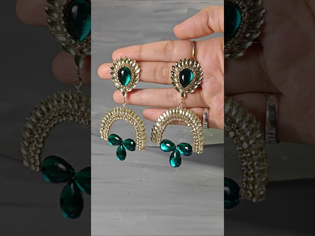 OMG 😳 I made earrings at home that look like they were store-bought #diyearrings #jewelrymakingat...