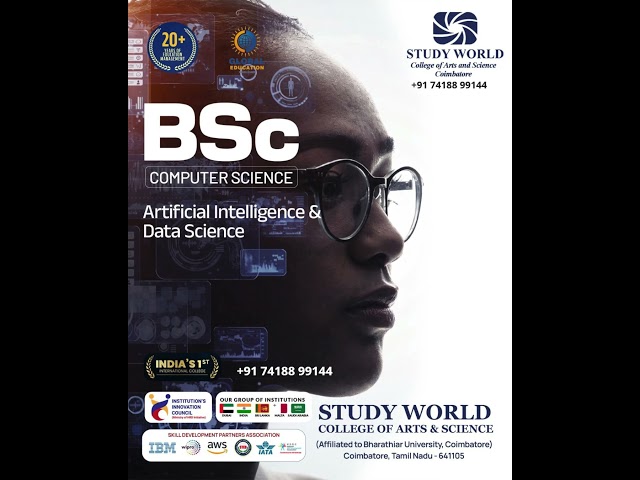 BSc Computer Science Artificial Intelligence and Data Science | GLOBAL EDUCATION TAMIL | 90033 81888