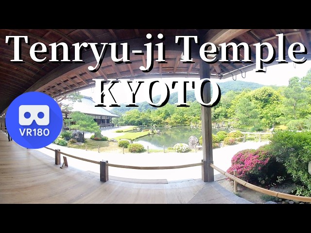 VR180 Kyoto Arashiyama Tenryu-ji Temple Indoors, Japan