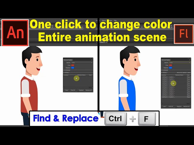 Adobe Animate CC Tutorial for Beginners | One Click to Change Color Entire Animation Scene