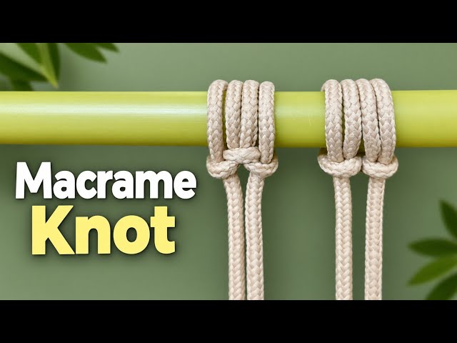 Lark’s Head Knot | Easy Macrame Basic Knot for Absolute Beginners