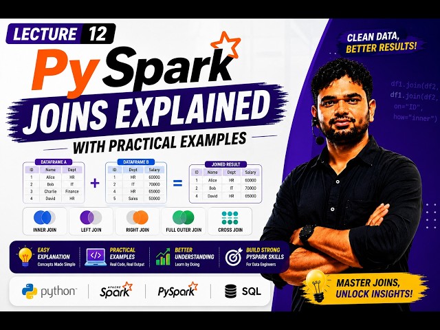 Welcome to Lecture 12 of the PySpark for Data Engineers series!