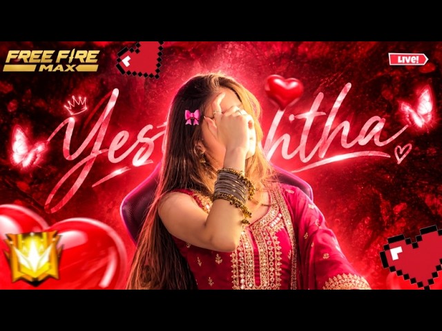 Telugu ff girl 💗✨|| Yeshitha ✨|| Wild Girl is live  now hurry up! || #freefiremax#telugugirl#girl