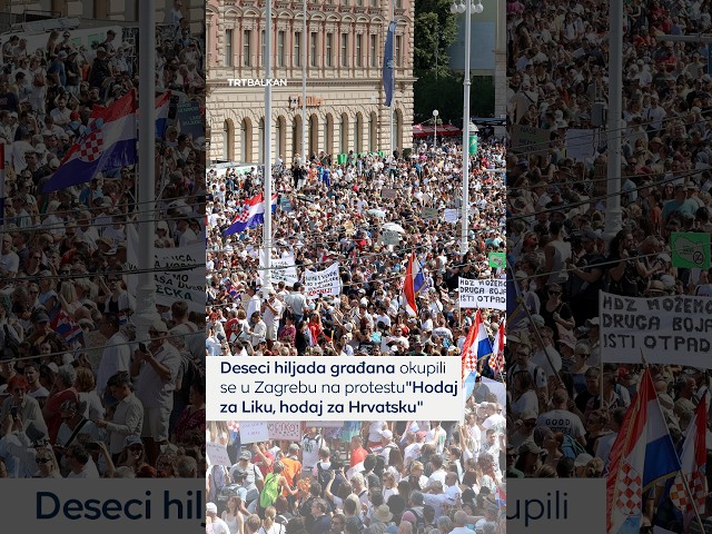 Deseci hiljada građana okupili se u Zagrebu na protestu “Hodaj za Liku, hodaj za Hrvatsku”