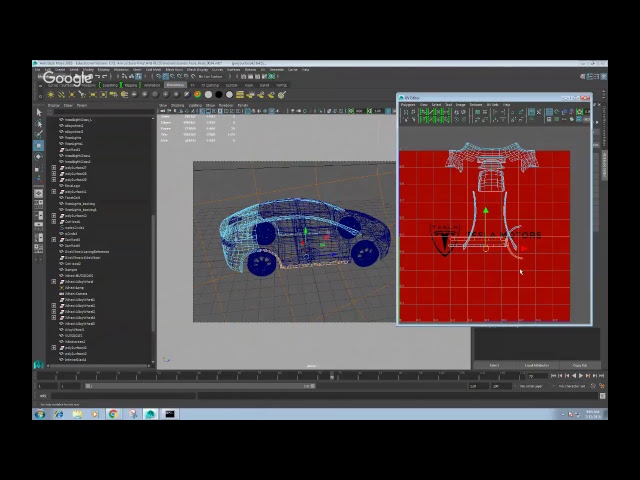 Maya Car Basic UV layout