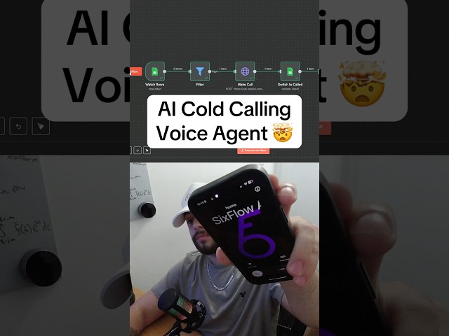 AI Cold Calling Voice Agent 🤯 #ai #aivoice #aiautomation #retellai #n8n