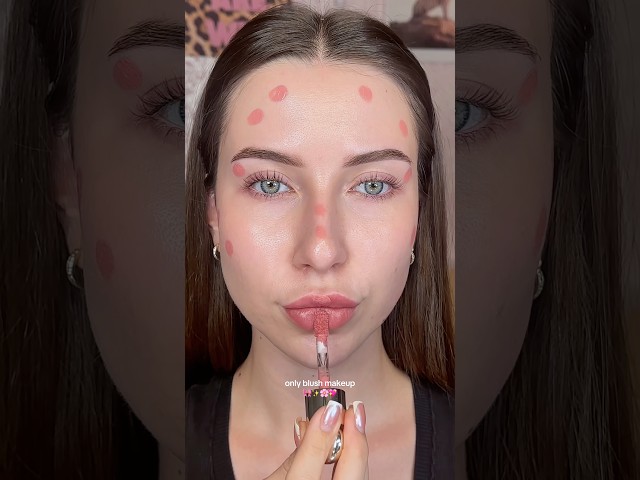 only blush makeup 🎀✨🌸💖 @R@RareBeauty#makeup #liquidblush #rarebeauty #blushmakeup #blushplacement