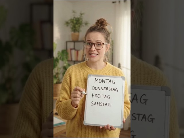 Learn German 🇩🇪| Days of the week