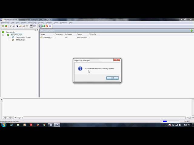 Informatica Administration Training Tutorial 5 -Folder's Creation and Deletion from Repo Manager