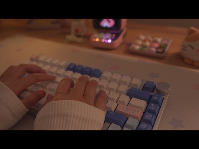 [Cozy ASMR] single Keyboard typing ☁️